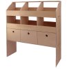 Monster Racking Wooden Van Rack System / 6 Pigeon Hole & 3 Drawers Plywood Shelving / 102cm x 120cm x 30cm, Plywood