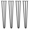 4 x Hairpin Legs / Hair Pin Legs Set SkiSki Legs Furniture Desk Bench Chair Table 28
