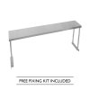 Single Tier Shelving for 5ft Catering Prep Table Commercial Kitchen Bench Overshelf Stainless Steel Heavy-duty 150 x 75 x 30cm (WxHxD)