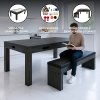7-In-1 Games Table & Storage Bench - Grey