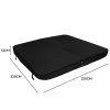 Hot Tub Cover Spa Lid 220cm x 220cm Square Black Hard Top Weatherproof PVC Leather Foam 25KG/m3 Density Galvanized C-Channel UV Mildew Flame Resistant