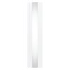 Flat Panel Radiator With Mirror 1800mm x 425mm Modern Designer Double Column Vertical Heater Gloss White Carbon Steel Wall Mounted Kitchen Living Room Cleaning Brush Fixing Kit & Brackets
