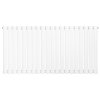 Oval Single Column Radiator - 600 x 1200mm - White