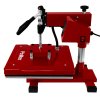 Heat Press Digital Transfer Machine Sublimation Printer 38 x 38cm Flat Swing Teflon Sheet Touchscreen Display Adjustable Pressure Ink Vinyl 250C DIY Professional Tshirt Business 10 Sublimation Sheets