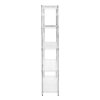 Wire Shelving Rack 5 Tier Metal Storage Unit Heavy Duty Free Standing Boltless Height Adjustable Shelves & Levelling Feet Kitchen Office Garage Silver Chrome 1000kg Weight Capacity 35cm x 90cm x 180cm