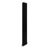 Designer Radiators 180 x 28cm Flat Panel Modern Central Heating Matt Black Vertical Column Double Panel Wall Mounted Slimline Kitchen Living Room Bathroom Commercial Cleaning Brush & Fixing Kit