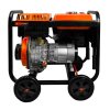 Portable Diesel Generator Open Frame 2kVA 230V 6HP 3.8kW 5 In 1 Digital Display Single Phase Manual Start Emergency Power AC DC Output Powder Coated Steel 12.5L Fuel Capacity Wheels Tool Kit & Funnel