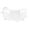 Iris LED Shop Counter Set CM60 & 2 x B1200 - White