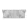 Designer Radiators 60 x 140cm Flat Panel Modern Central Heating Gloss White Horizontal Column Double Panel Wall Mounted Slimline Kitchen Living Room Bathroom Commercial Cleaning Brush & Fixing Kit