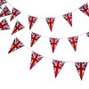 Outdoor Pizza Oven Portable Charcoal BBQ Smoker Pizza Maker Cooker Chimney Vent Temperature Gauge Storage Shelf & Union Jack Bunting 25 Triangle Flags 10m Double Sided FREE Pizza Peel, Stone & Cutter