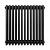 Traditional 4 Column Radiator - 600 x 605mm - Black