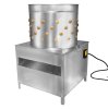 Poultry Plucker Machine 50cm Drum Automatic Chicken Turkey Duck Birds Rotating Water Pipe Drain Chute Defeather Plucking Stainless Steel 99 Rubber Fingers 2HP 220V 6 Bird Capacity Farming Abattoir