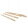 Clothes Airer Ceiling Pulley 6 Lath 1.4m Ivory Maid Traditional Mounted Clothing Dryer Victorian Clothes Horse Laundry Drying Rack Extendable Cast Iron Varnished Pine Kitchen Utility FREE Fixing Kit