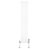 Flat Single Column Radiator & Valves - 1800mm x 280mm - White