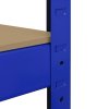 Corner Shelves Garage Racking / 90cm x 45cm x 180cm Racking Storage Unit / 5 Shelves MDF & Steel / 1325kg capacity / 265kg per shelf