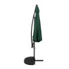 Cantilever Parasol 3m With Half Fan Base - Green