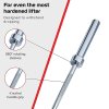 7ft Olympic Weightlifting Bar Bumper Weight Plate Sets 50kg Weight Set 10kg 15kg