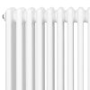 Traditional 4 Column Radiator & Valves - 600 x 425mm - White