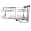 KuKoo Right Hand Corner Kitchen Pull Out Baskets, 90-100cm Cabinet 4 Metal Slide Out Storage Drawers