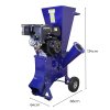 Log Splitter 5T Electric & 15HP Wood Chipper Petrol Timber Cutter Hydraulic 3L 2000W Motor Axe 2 Blades Duoblade Garden Shredding Mulcher 4-Stroke 420cc| 370mm Max Log Length