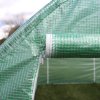 Polytunnel Greenhouse Walk In Galvanised Racking Windows Doors Growhouse PE Cover Gardening Metal Frame Outdoor Storage Garden Tent Vegetable Flower Plant 25mm Diameter | 4 x 2m