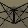 3m Cantilever Garden Parasol Banana Hanging Umbrella Winding Crank Shade Patio Outdoor Sun Shade Tilt UV Protection | Beige