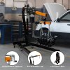Engine Crane 2 Tonne 2000kg & Load Leveller Hoist 900kg Balancer Support Beam Dual Hooks Chain Hydraulic Pump Handle Folding Legs Lift Jack Stand Portable Workshop Garage 4 JIB Positions Automotive
