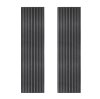 Acoustic Slat Wall Panels x 2 – Anthracite Grey