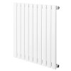 Oval Single Column Radiator - 600 x 600mm - White
