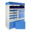 Monster Racking Tempest Metal Van Racks Shelving Tool Storage Units Blue, Steel Racking Bays & Drawers