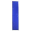 MonsterShop 3 x Blue 2 Door Metal Storage Lockers, Red & Grey Steel Lockable Unit, Staff Gym School Changing Room