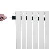 Flat Single Column Radiator - 600 x 1190mm - White