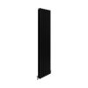 Designer Radiators 160 x 42cm Flat Panel Modern Central Heating Matt Black Vertical Column Double Panel Wall Mounted Slimline Kitchen Living Room Bathroom Commercial Cleaning Brush & Fixing Kit