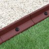 Flexible Lawn Edging Garden Border Grass Pathways Path Edge Vegetable Plot Flowerbed Raised Borders Rubber Artificial Grass Terracotta | Pack of 12 x 1.2m