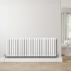 Oval Single Column Radiator & Valves - 600mm x 1620mm - White