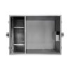 Commercial Grease Trap 96L Under Sink Interceptor 9KG Stainless Steel Waste Fat Oil Water Separator Filter Restaurant Kitchen Takeaway Hotel Cafe 50mm Inlet Outlet Compact 39cm H x 39cm W x 39cm D