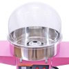 KuKoo Commercial Candy Floss Maker Machine & Acrylic Dome, Pink, 67cm x 141cm x 52cm