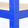 3 x Garage Shelving / Extra Large Shed Racking Unit 120cm Wide x 60cm Deep x 180cm High T-RAX + FREE Rubber Mallet