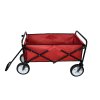 Foldable Garden Cart Pull Wagon Heavy Duty Trolley Utility Wheelbarrow Trailer Wheels Collapsible Folding Transport