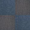 Carpet Tiles 40 x Charcoal Black & Storm Blue 10 Metres Squared Heavy-Duty Commercial Hard-Wearing Domestic Flooring Premium Office Home 50cm x 50cm MonsterShop