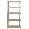 Monster Racking Galwix Steel Shelving, 175kg/shelf, 180 x 30 x 180cm, 5 Tier Galvanised Storage Bays