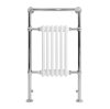 Traditional Heated Towel Rail Radiator - 950mm x 570mm - White