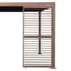 Wood Effect Aluminium Pergola Shutter Panel - 92cm Wide