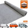 11m2 Van Lining Carpet Super Stretch Kit Camper Motor Homes Smoke Grey & 5 Heavy Duty Adhesive Glue Spray Cans