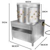 Poultry Plucker Machine 60cm Drum Automatic Chicken Turkey Duck Birds Rotating Water Pipe Drain Chute Defeather Plucking Stainless Steel 132 Rubber Fingers 3HP 220V 8 Bird Capacity Farming Abattoir