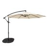 Cantilever Parasol 3m With Full Fan Base - Cream