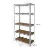 2 Garage Shelving Units 5 Tier Racking Storage Warehouse Bays Industrial Heavy Duty Boltless Steel Shelves