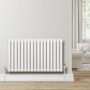Oval Single Column Radiator - 600 x 1020mm - White