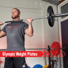 Olympic Tri-Grip Rubber Weight Plates Black Pairs Sets 20 kg PAIR