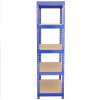 5 Monster Racking Q-Rax Heavy Duty Shelves Industrial Garage Storage Solutions, 200kg/shelf, 90cm